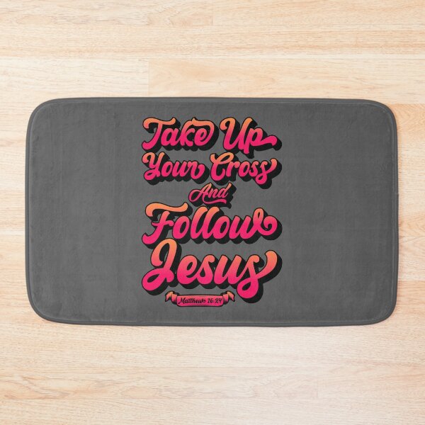 Item preview, Take Up Your Cross and Follow Jesus - Matthew 16:24 designed and sold by plushism.