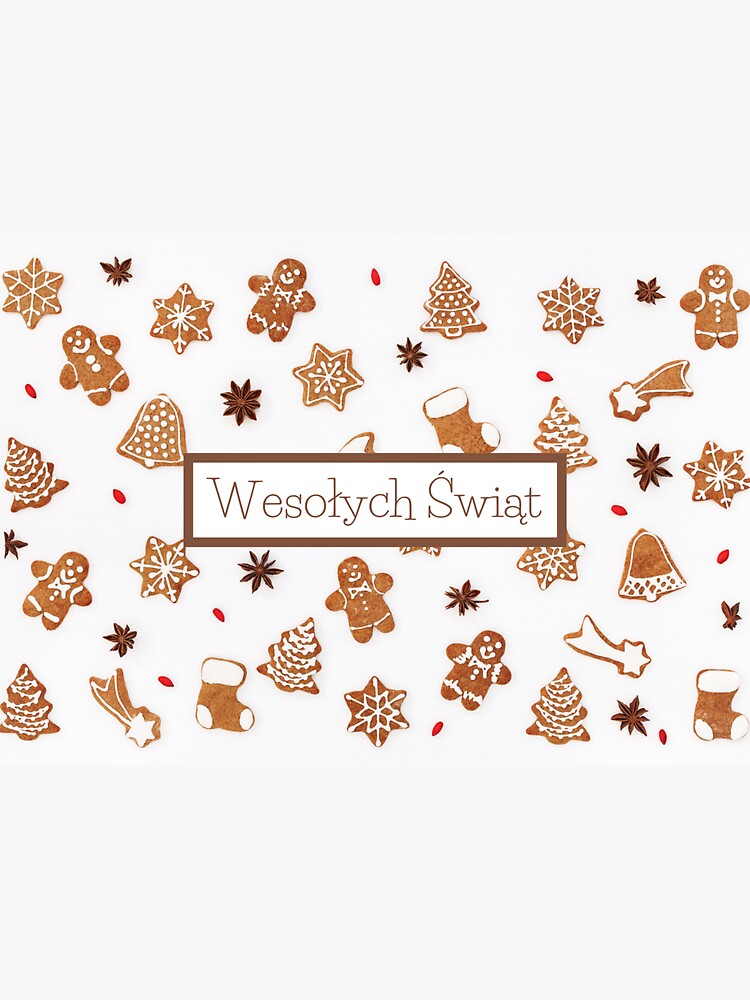 "Wesołych Świąt, happy Christmas in Polish, Merry Christmas in Polish
