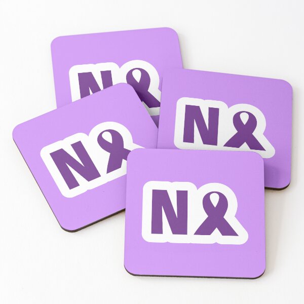 Item preview, 3d illustration against gender violence with an N and a purple ribbon designed and sold by Martapp.