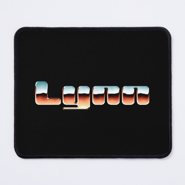 Item preview, Lynn name - Cool 80s retro chrome design designed and sold by NameTheory.