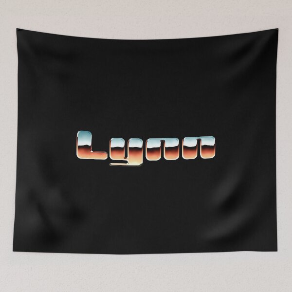 Item preview, Lynn name - Cool 80s retro chrome design designed and sold by NameTheory.