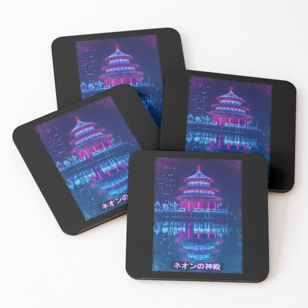Item preview, Vaporwave Japanese Aesthetic Wave Tempel designed and sold by amakotdcx.