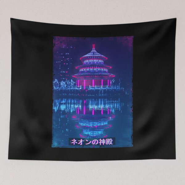 Item preview, Vaporwave Japanese Aesthetic Wave Tempel designed and sold by amakotdcx.