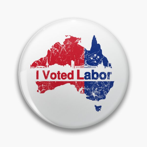 Item preview, I Voted for the Australian Labor Party with Canberra skyline designed and sold by Manoroma.