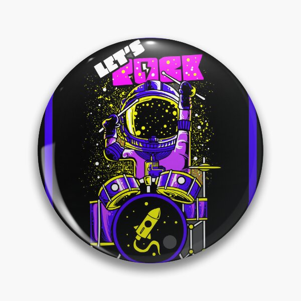 Item preview, Astronaut drummer in space designed and sold by Artbellachi.