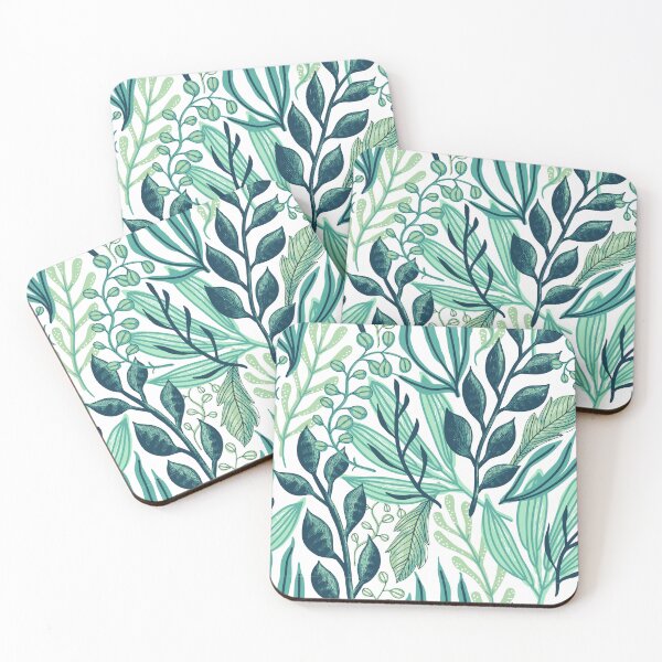 Item preview, Abstract Minimalist Green Tropical Leaf Pattern  designed and sold by XbaeX.