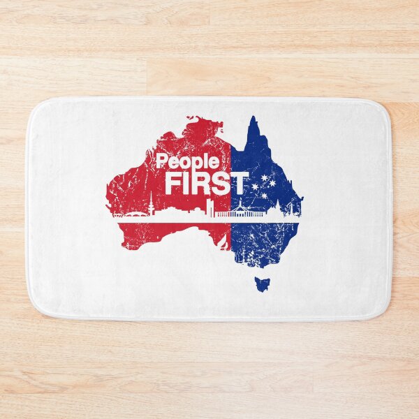Item preview, Australian Labor Party, People First with Canberra Skyline designed and sold by Manoroma.