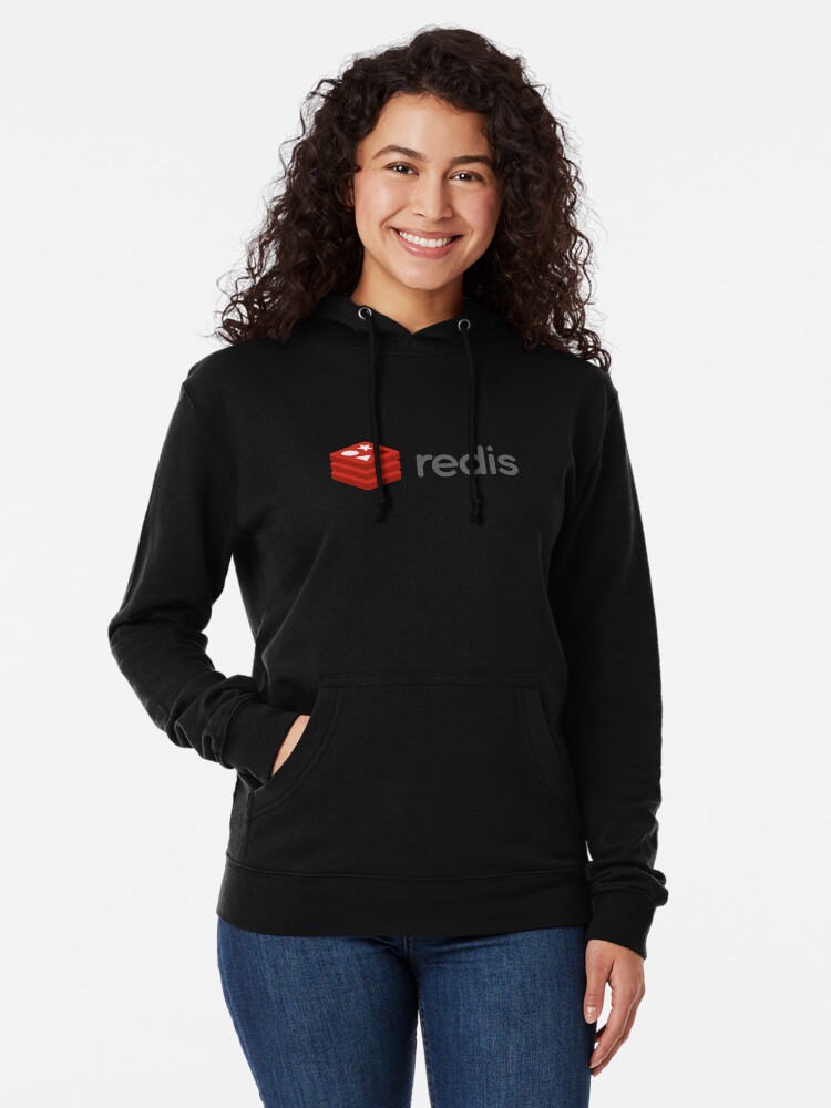 Thumbnail 2 of 5, Lightweight Hoodie, redis database designed and sold by yourgeekside.