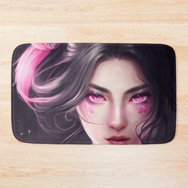 Item preview, Anime character with black pink hair designed and sold by 100PercentOtaku.