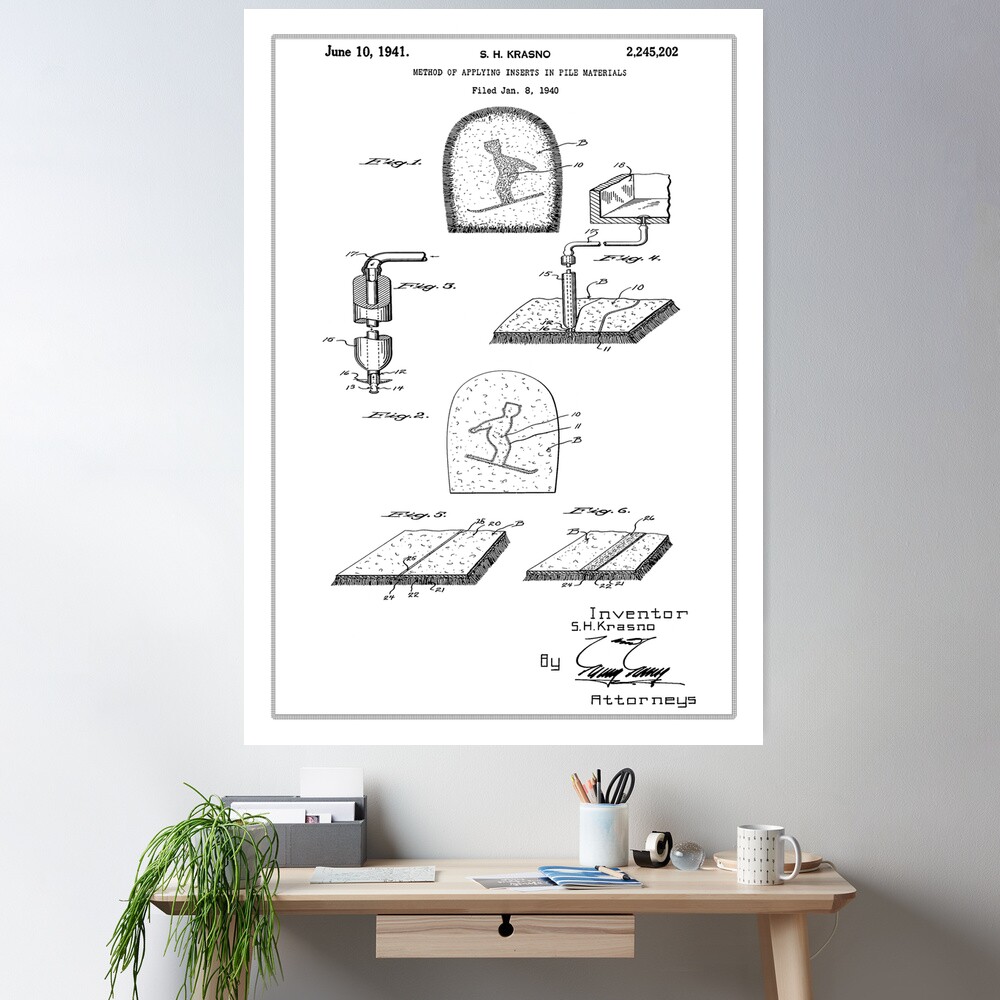Samuel Krasno Mitten Patent. 1941. Poster