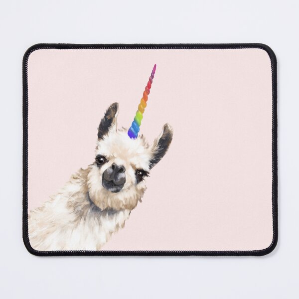 Item preview, Sneaky Unicorn Llama in Pink designed and sold by bignosework.