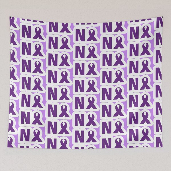 Item preview, 3d illustration against gender violence with an N and a purple ribbon designed and sold by Martapp.