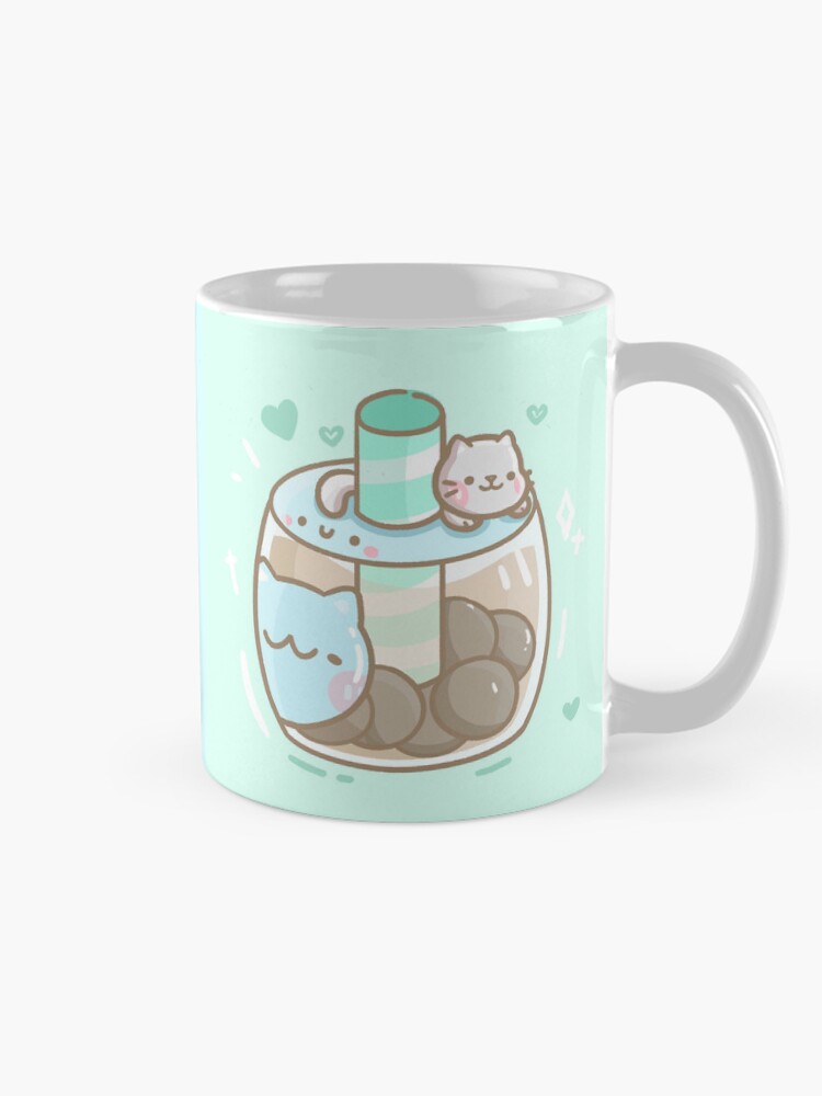 Thumbnail 3 of 6, Coffee Mug, Bubble Tea Cat designed and sold by ChocoPeanuts.