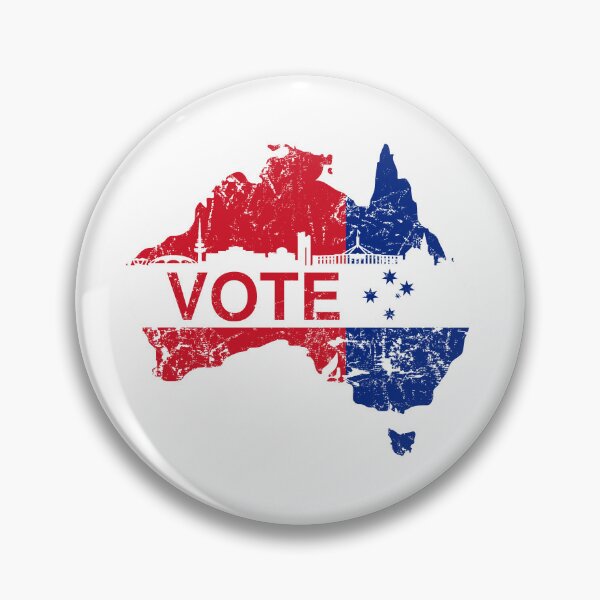 Item preview, Vote for the Australian Labor Party with Canberra Skyline designed and sold by Manoroma.