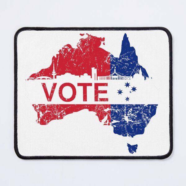 Item preview, Vote for the Australian Labor Party with Canberra Skyline designed and sold by Manoroma.