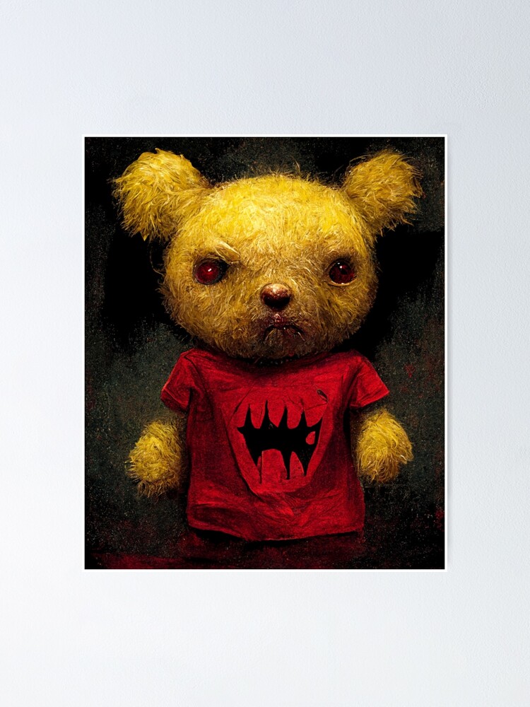 Oso de peluche diabolico Poster