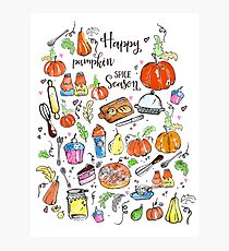 Pumpkin Spice Season Photographic Print