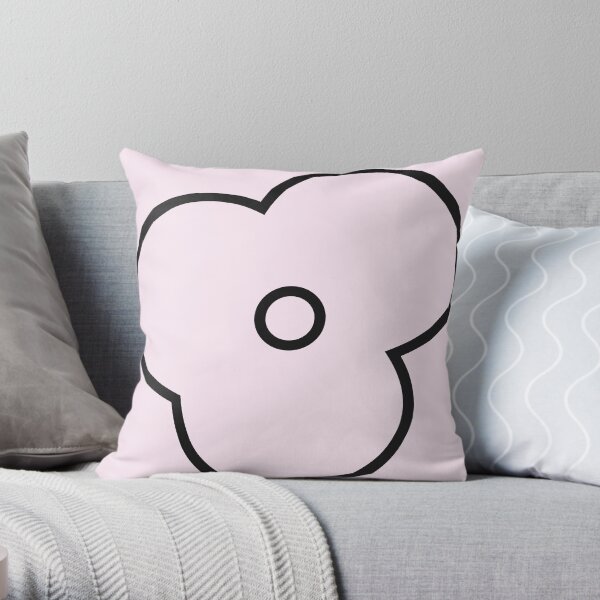 Popcorn Flower Throw Pillow