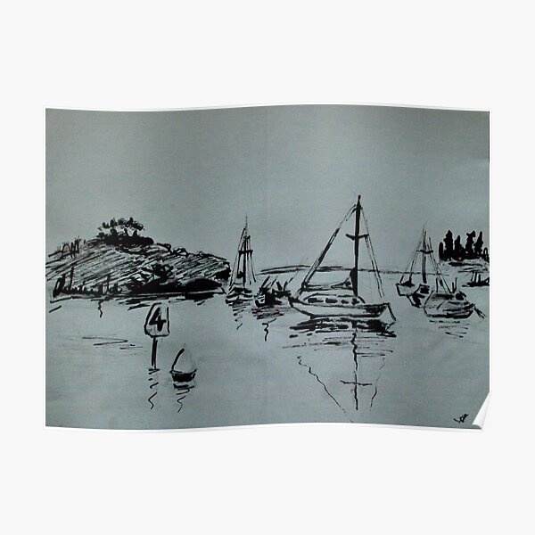 Ketch Sketch Poster