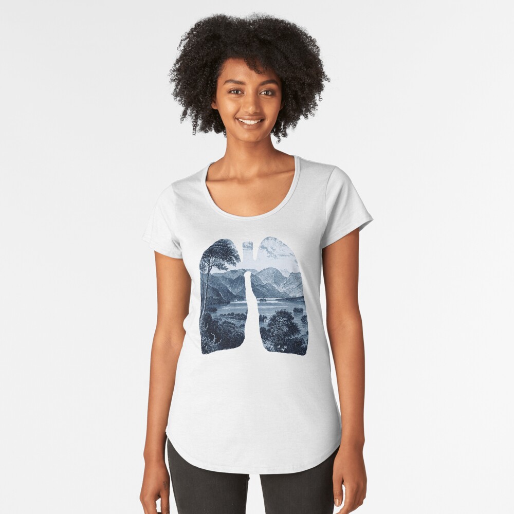 Aperçu de l'œuvre T-shirt premium échancré créée et vendue par thepapercrane.