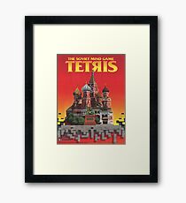 Tetris, Restoration of Original Game Poster, from Nintendo Power Framed Print