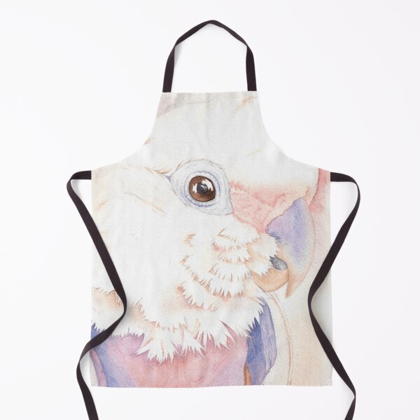 Item preview, Goffin Tanimbar corella cockatoo watercolor portrait parrot name Buckley designed and sold by L'Atelier Oranjade.