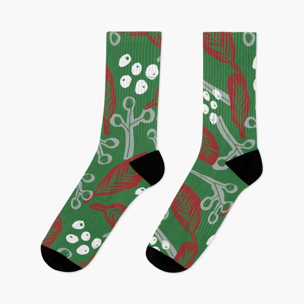 Item preview, Christmas Abstract Holly Pattern designed and sold by autumnchu.