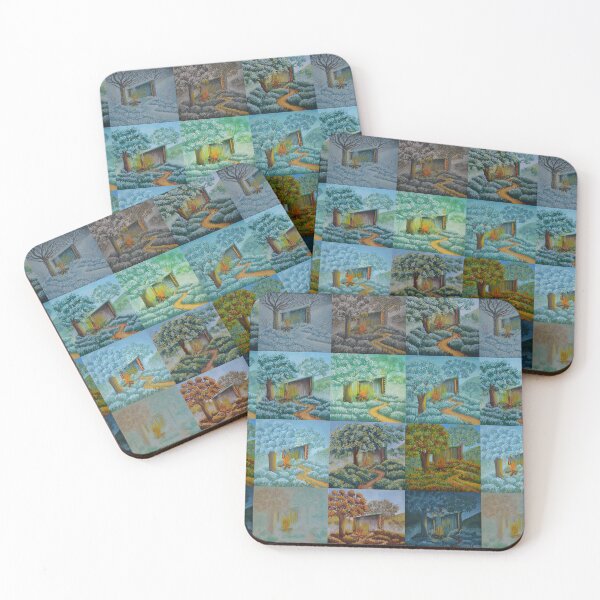 Item preview, Ensemble of oak hut - Secret garden - Gouache painting designed and sold by WanderingGraha.