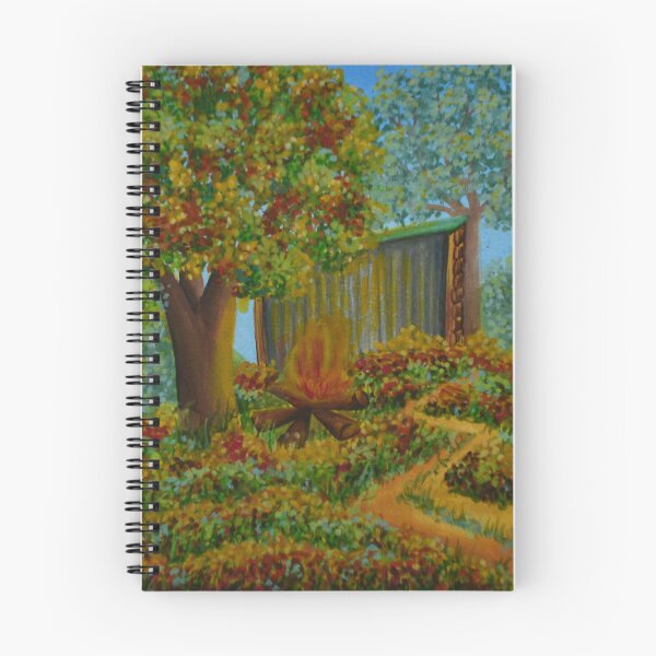 Item preview, The oak hut no. 12 - Secret garden - Gouache painting designed and sold by WanderingGraha.