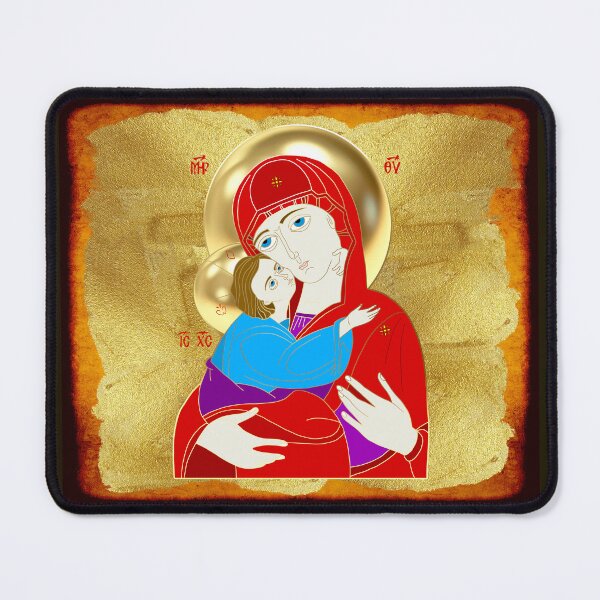 Item preview, Theotokos Icon Gold Byzantine Style designed and sold by Yiorgos Designs.