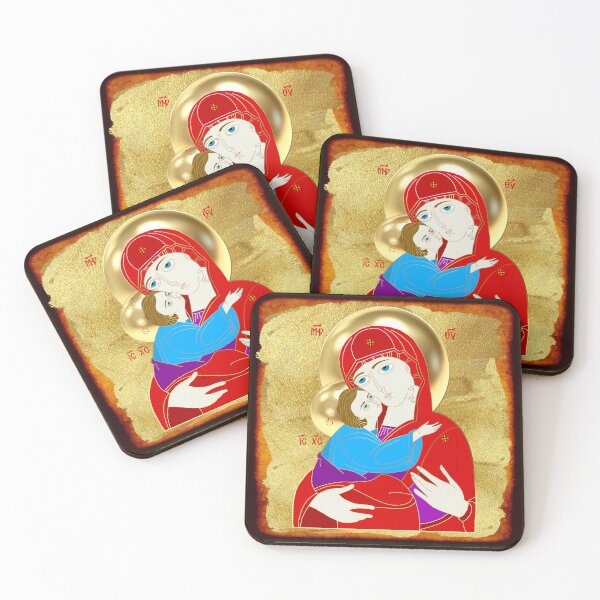 Item preview, Theotokos Icon Gold Byzantine Style designed and sold by Yiorgos Designs.