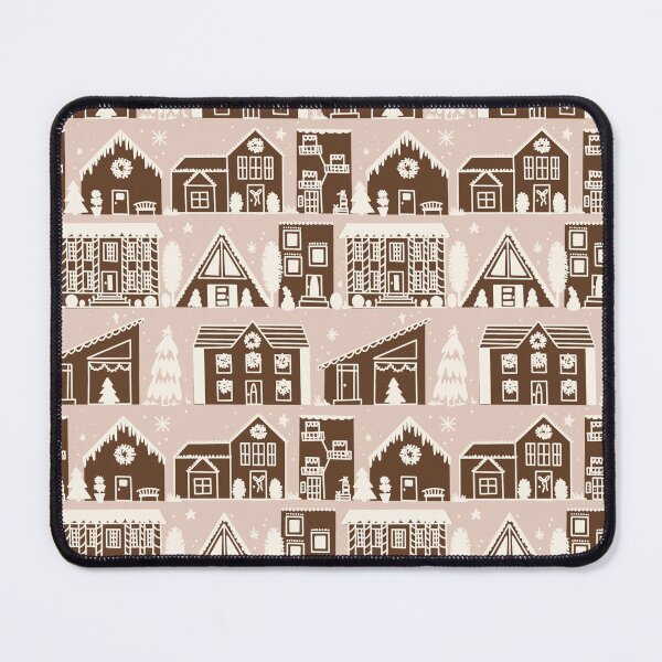 Item preview, delicious gingerbread houses on vanilla designed and sold by freeinthelines.