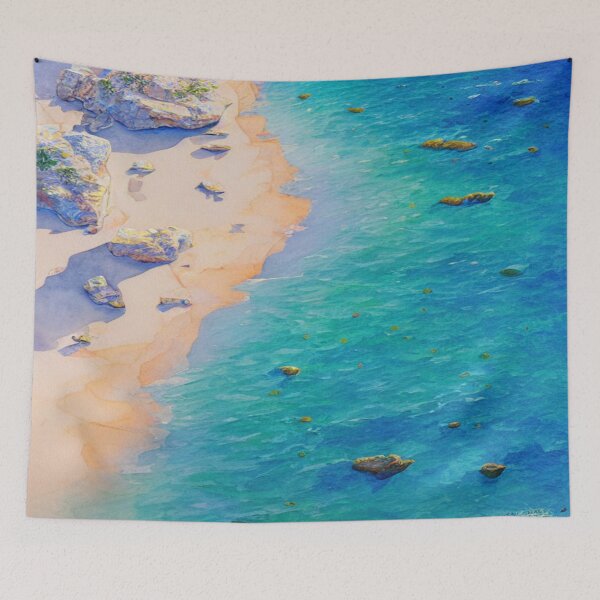 Item preview, Art of a soothing beach designed and sold by TravelingOak.