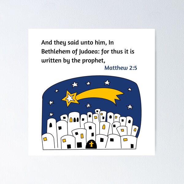Item preview, Matthew 2:5, Christmas, Bethlehem,  designed and sold by VerseforWear.