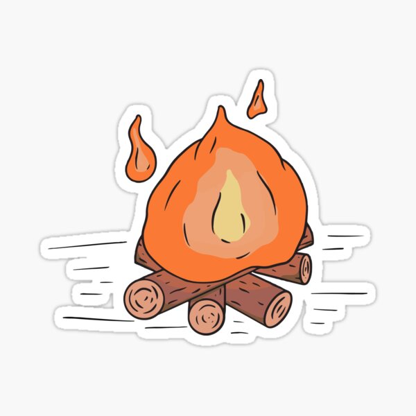 Item preview, cartoon bonfire designed and sold by ArtistL.