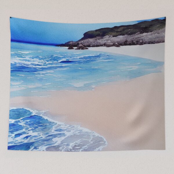 Item preview, Art of a clear blue sea designed and sold by TravelingOak.