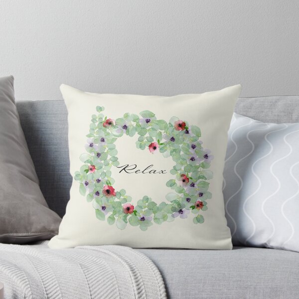 Item preview, Relax - Soft Watercolor Eucalyptus Wreath designed and sold by lcsmithdesigns.