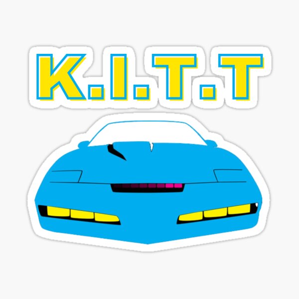 "K.I.T.T" Sticker for Sale by Kormix Redbubble