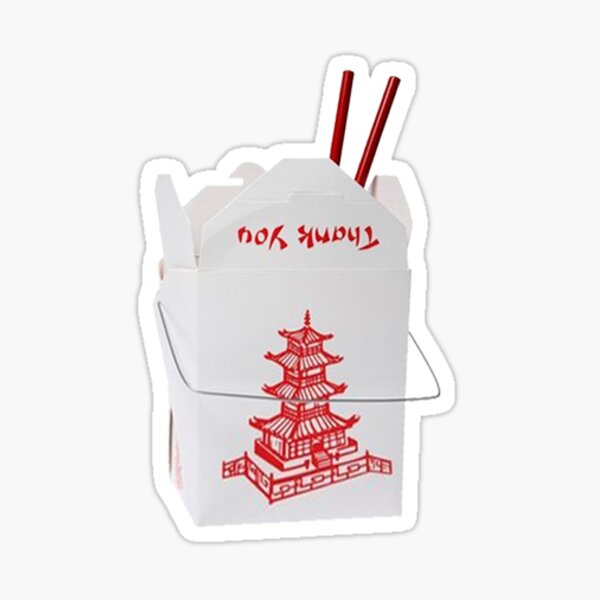Chinese Take Out Box Sticker
