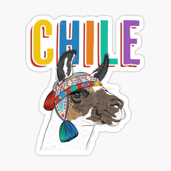 Chile Llama / Alpaca Graphic Pegatina
