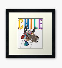 Chile Llama/Alpaca Graphic Framed Print