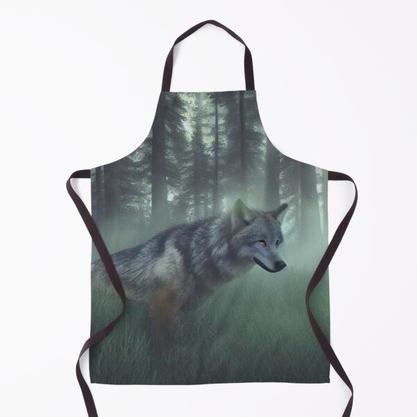 Item preview, Wolf in misty woods designed and sold by ArtySaxon.