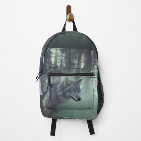 Item preview, Wolf in misty woods designed and sold by ArtySaxon.
