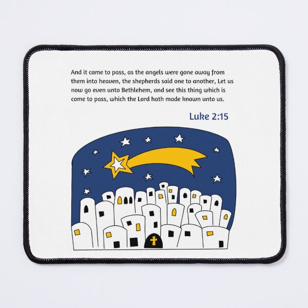 Item preview, And it came to pass, as the angles were gone away  , Christmas, Bethlehem,  designed and sold by VerseforWear.