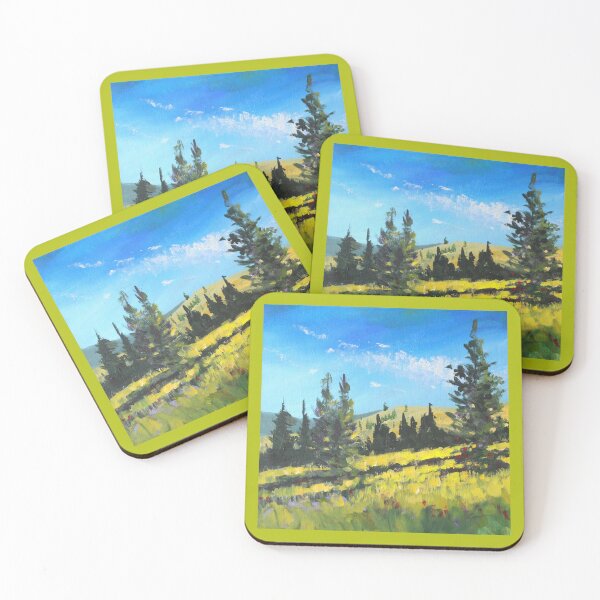 Item preview, Hillside Landscape Painting designed and sold by NancyMerkle.