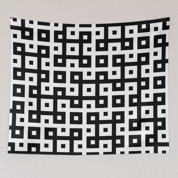 Item preview, Black and White Square Maze designed and sold by Girih.