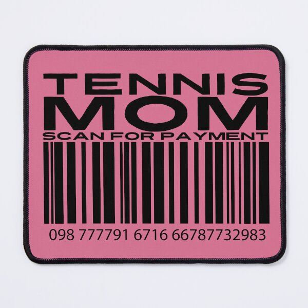 Item preview, Tennis Mom Scan For Payment | Tennis Parents | Competition Tennis | Tennis Mom | Barcode (White Lettering Available) designed and sold by Wavecrest Wearables.