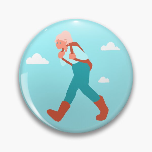 Item preview, Travelling Backpacker on a Blue Sky designed and sold by PaperRain.