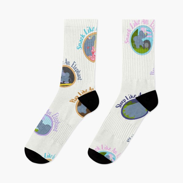 Item preview, Play, Snack And Sleep Like Happy Little Elephants designed and sold by Gillian Mazzara.