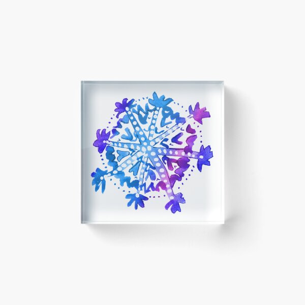 Item preview, Winter theme watercolor drawing | winter snowflake designed and sold by lausn.